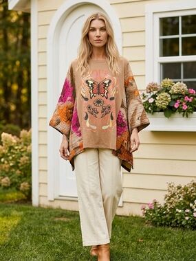 OOAK CREATE YOUR REALITY  KANTHA TOP OSFA